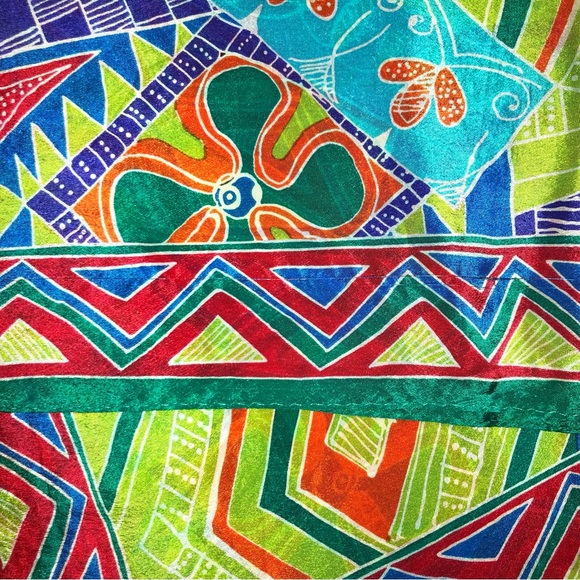 Honey Vintage Silk Scarf - Picture 9 of 11